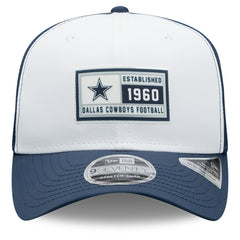 Dallas Cowboys New Era Established Patch 9SEVENTY Adjustable Hat White/Navy - NFL
