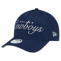 Dallas Cowboys New Era Women's Metallic A-Frame 9FORTY Adjustable Hat Navy - NFL