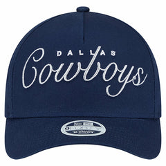 Dallas Cowboys New Era Women's Metallic A-Frame 9FORTY Adjustable Hat Navy - NFL