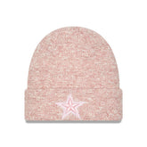 Dallas Cowboys New Era Women's Metallic Cuffed Knit Hat Pink - NFL