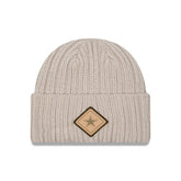 Dallas Cowboys New Era Logo Applique Cuffed Knit Hat Light Beige - NFL