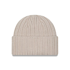 Dallas Cowboys New Era Logo Applique Cuffed Knit Hat Light Beige - NFL
