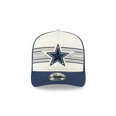 Dallas Cowboys New Era Banner A-Frame 9FIFTY Snapback Hat Cream/Navy - NFL