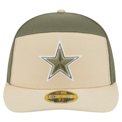 Dallas Cowboys New Era 2-Tone Color Pack Split Panel 59FIFTY Fitted Hat Light Beige/Olive - NFL