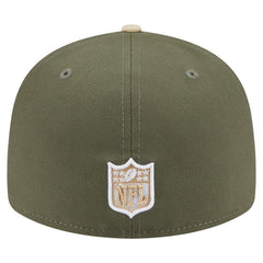 Dallas Cowboys New Era 2-Tone Color Pack Split Panel 59FIFTY Fitted Hat Light Beige/Olive - NFL