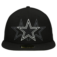 Dallas Cowboys New Era Tri-Hit 59FIFTY Fitted Hat Black - NFL