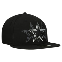 Dallas Cowboys New Era Tri-Hit 59FIFTY Fitted Hat Black - NFL