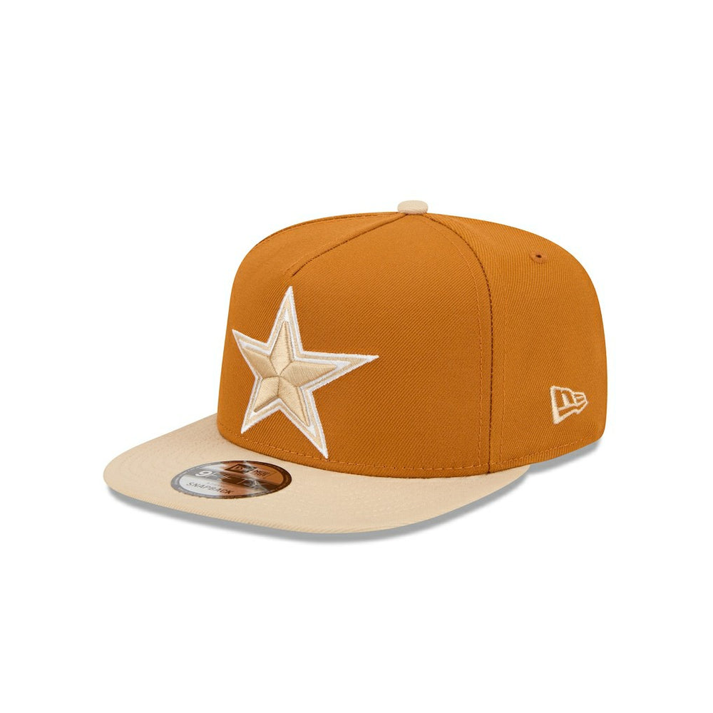Dallas Cowboys New Era Two-Tone Color Pack A-Frame 9FIFTY Snapback Hat Brown/Light Beige - NFL