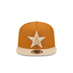 Dallas Cowboys New Era Two-Tone Color Pack A-Frame 9FIFTY Snapback Hat Brown/Light Beige - NFL