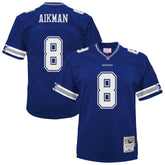 Troy Aikman Dallas Cowboys Preschool 1996 Retired Player Legacy Jersey Navy - Mitchell & Ness