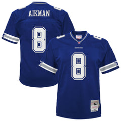 Troy Aikman Dallas Cowboys Preschool 1996 Retired Player Legacy Jersey Navy - Mitchell & Ness