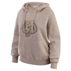 Cincinnati Bengals WEAR by Erin Andrews Women's Washed Pullover Crewdie Tan - NFL