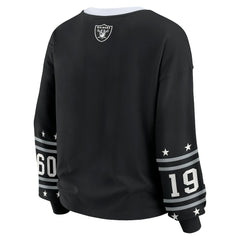 Las Vegas Raiders WEAR by Erin Andrews Women's Sport Long-Sleeve T-Shirt Black - NFL