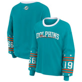 Miami Dolphins WEAR by Erin Andrews Women's Sport Long-Sleeve T-Shirt Aqua - NFL