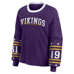Minnesota Vikings WEAR by Erin Andrews Women's Sport Long-Sleeve T-Shirt Purple - NFL