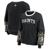 New Orleans Saints WEAR by Erin Andrews Women's Sport Long-Sleeve T-Shirt Black - NFL