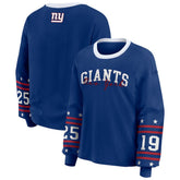 New York Giants WEAR by Erin Andrews Women's Sport Long-Sleeve T-Shirt Royal - NFL