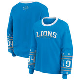 Detroit Lions WEAR by Erin Andrews Women's Sport Long-Sleeve T-Shirt Blue - NFL