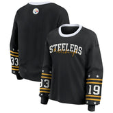 Pittsburgh Steelers WEAR by Erin Andrews Women's Sport Long-Sleeve T-Shirt Black - NFL