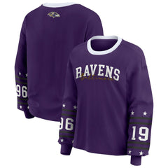 Baltimore Ravens WEAR by Erin Andrews Women's Sport Long-Sleeve T-Shirt Purple - NFL