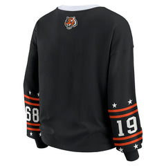 Cincinnati Bengals WEAR by Erin Andrews Women's Sport Long-Sleeve T-Shirt Black - NFL