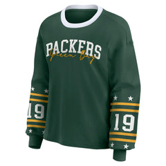 Green Bay Packers WEAR by Erin Andrews Women's Plus Size Sport Long-Sleeve T-Shirt Green - NFL