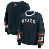 Chicago Bears WEAR by Erin Andrews Women's Plus Size Sport Long-Sleeve T-Shirt Navy - NFL