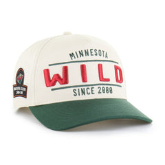 Minnesota Wild - '47 Expansion Debut Two-Tone Hitch Adjustable Hat Cream/Green