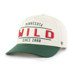 Minnesota Wild - '47 Expansion Debut Two-Tone Hitch Adjustable Hat Cream/Green