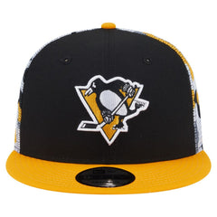 Pittsburgh Penguins New Era Camo Meshback 9FIFTY Snapback Hat Black/Gold