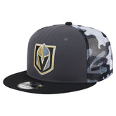 Vegas Golden Knights New Era Camo Meshback 9FIFTY Snapback Hat Gray/Black