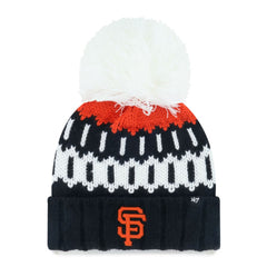 San Francisco Giants '47 Women's Felicity Cuffed Knit Hat with Pom for sale
