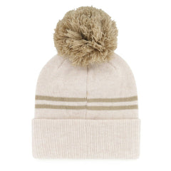 Atlanta Braves '47 Women's Latte Cuffed Knit Hat with Pom Lifestyle