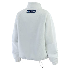 Tennessee Titans WEAR by Erin Andrews Women's Polar Fleece Half-Zip Jacket White - NFL