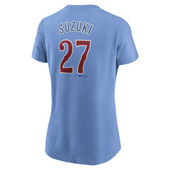 Seiya Suzuki Chicago Cubs Nike Women's Cooperstown Collection Fuse Name & Number T-Shirt Near Me