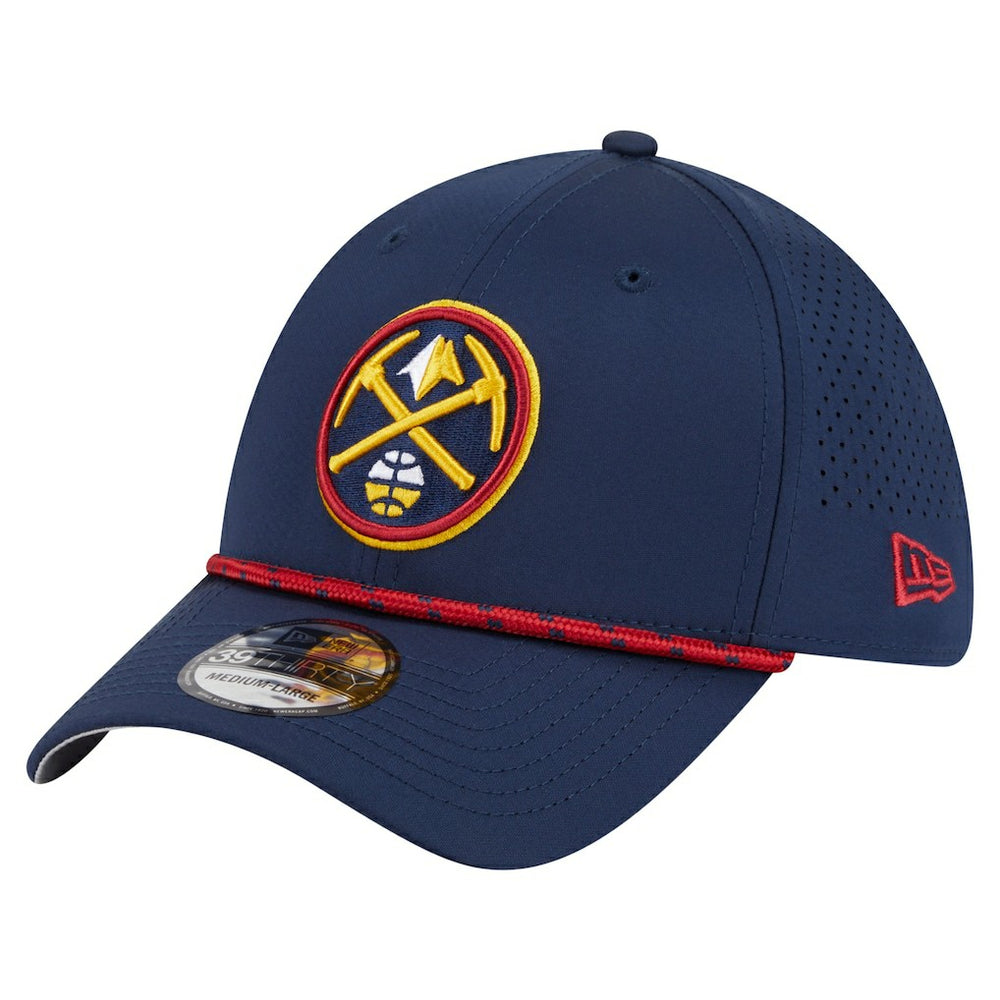 New Era - Denver Nuggets Featherweight Poly Rope Flex 39Thirty Hat - Navy