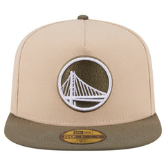 New Era - Golden State Warriors Color Pack Two-Tone 59FIFTY A-Frame Fitted Hat - Tan