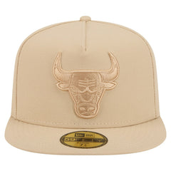 New Era - Chicago Bulls Color Pack A-Frame 59FIFTY Fitted Hat - Khaki