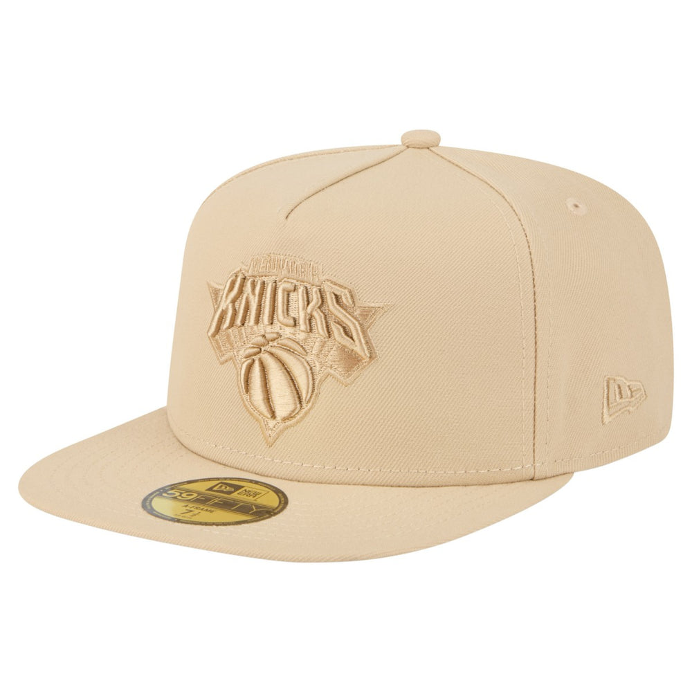 New Era - New York Knicks Color Pack A-Frame 59FIFTY Fitted Hat - Khaki