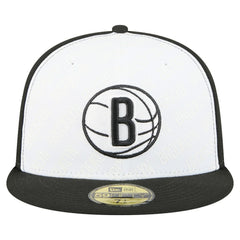 New Era - Brooklyn Nets Repeat 59Fifty Fitted Hat - White/Black