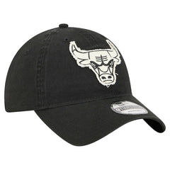 New Era - Chicago Bulls Stamp Fabric Applique 9TWENTY Adjustable Hat - Black