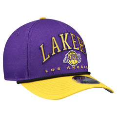 New Era - Los Angeles Lakers Bold Arch COOLERA 9FORTY A-Frame M-Crown Adjustable Hat - Purple