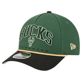 New Era - Milwaukee Bucks Bold Arch COOLERA 9FORTY A-Frame M-Crown Adjustable Hat - Hunter Green
