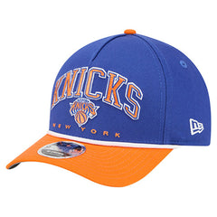 New Era - New York Knicks Bold Arch COOLERA 9FORTY A-Frame M-Crown Adjustable Hat - Blue