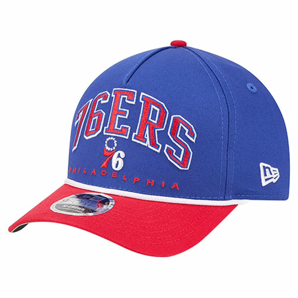 New Era - Philadelphia 76ers Bold Arch COOLERA 9FORTY A-Frame M-Crown Adjustable Hat - Royal
