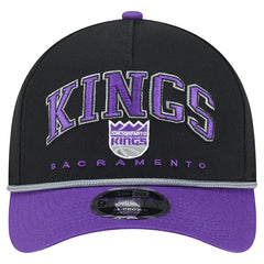 New Era - Sacramento Kings Bold Arch COOLERA 9FORTY A-Frame M-Crown Adjustable Hat - Black