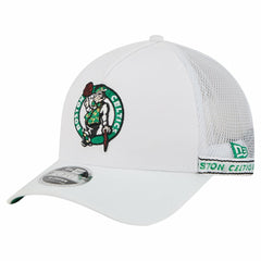 New Era - Boston Celtics Featherweight Team Tape 9FORTY M-Crown A-Frame Adjustable Hat - White
