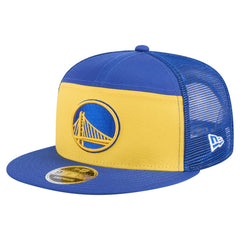 New Era - Golden State Warriors Outdoor Split Panel 9FIFTY Snapback Hat - Gold/Royal