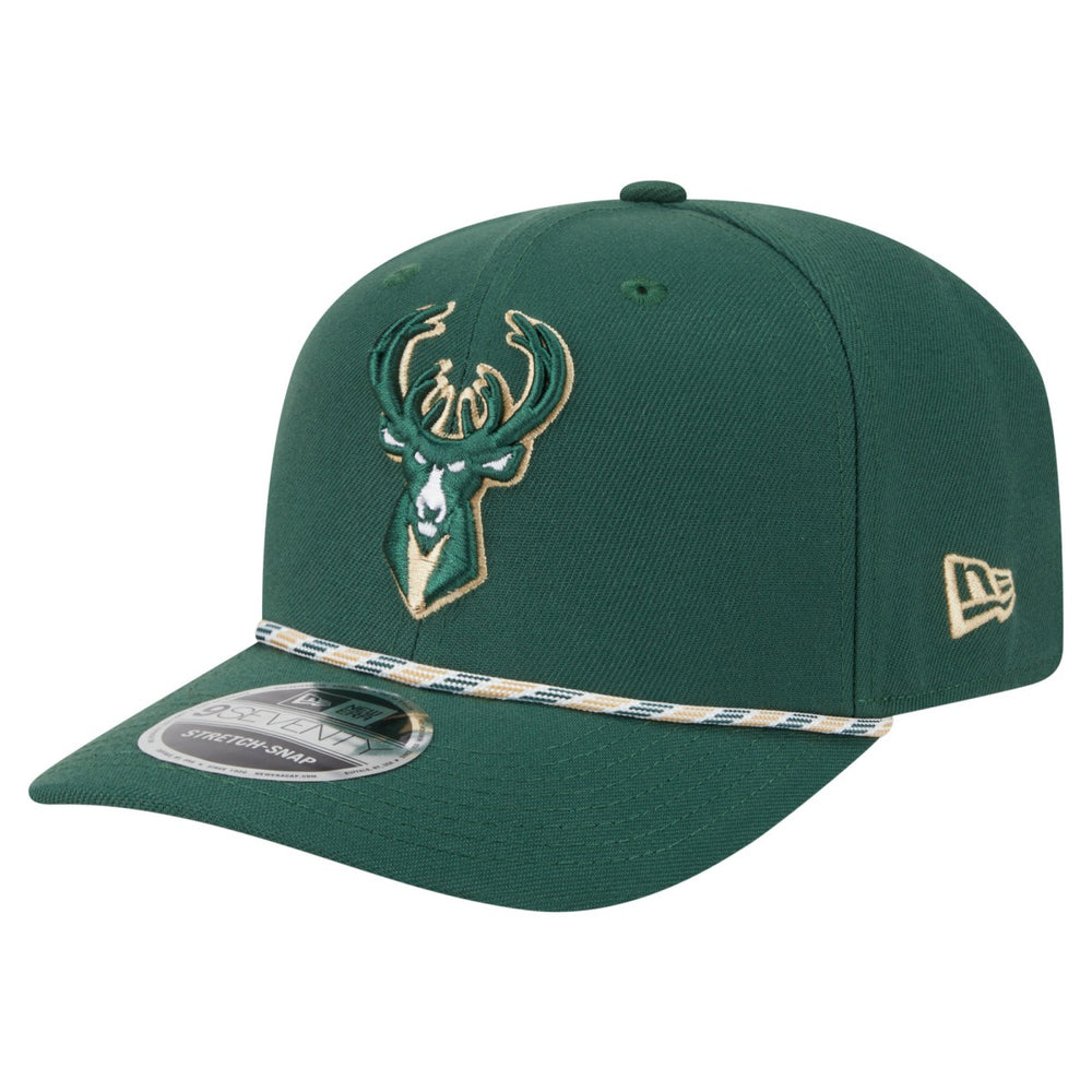 New Era - Milwaukee Bucks Rope 9SEVENTY Adjustable Hat - Hunter Green