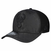 New Era - Milwaukee Bucks Quilted 9SEVENTY Trucker Adjustable Hat - Black